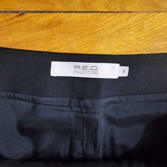 Red Valentino Black Wool Pencil Skirt 46 US 10 - Picture 5 of 7